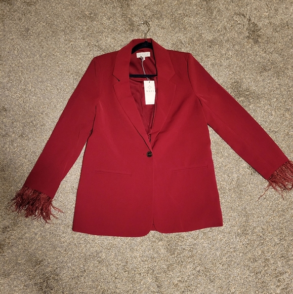Brand new WAYF Blazer with feather sleeves - Picture 2 of 4